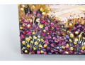 Colorful Desert Wildflowers Palette Knife Oil Painting