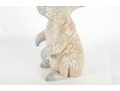 Vintage Hand-Carved Wooden Rabbit Figure