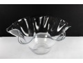 Clear Glass Handkerchief Bowl