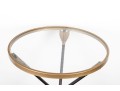 Chic Three Arrow Glass Top Accent Table