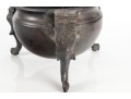 Vintage Chinese Bronze Incense Burner With Elephant-Form Feet