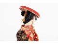Japanese Geisha Doll In Red Kimono