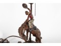 Vintage Cowboy On Bucking Bronco Table Lamp