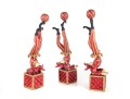 Trio Of Handstanding Acrobat Figurines