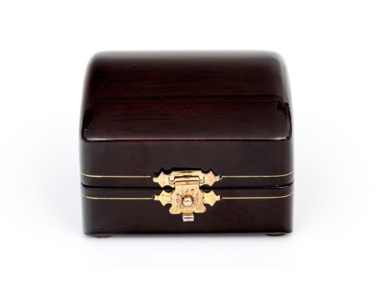 18k Yellow Gold Gorgeous Handmade Ring With Bezel Set Diamond, Size 5.75