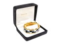 Tiffany & Co. 18k Yellow Gold Angela Cummings Fabulous Inlaid Wave Bangle, With Box
