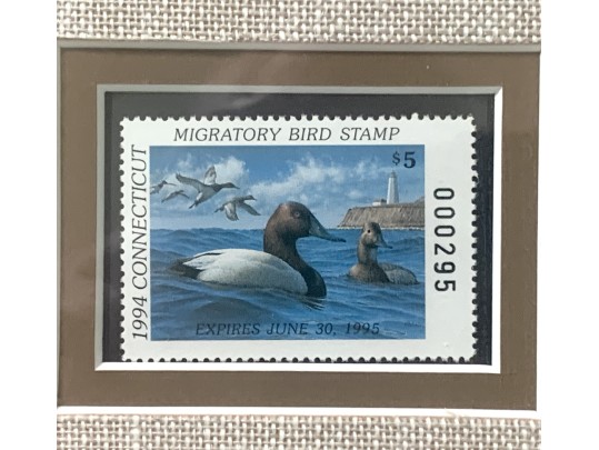 Rob Leslie Signed & Numbered 1993 1994 Connecticut Duck Stamp Framed Prints