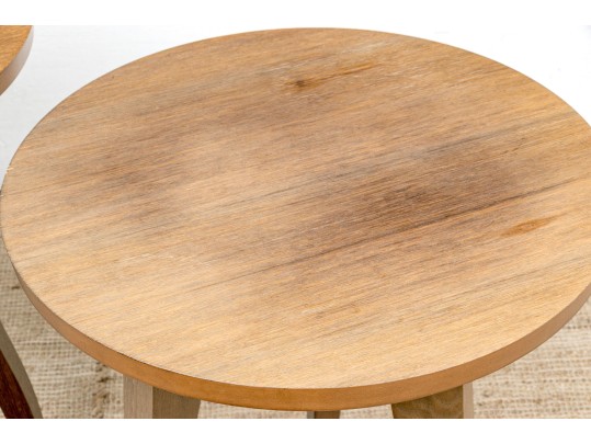 Pair Of Classic Wooden Side Tables