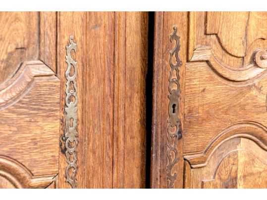 Antique Louis XV Style Oak Armoire