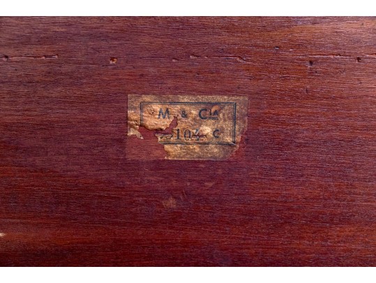 Antique Louis XVI Style Tambour Secretary Desk With Chair