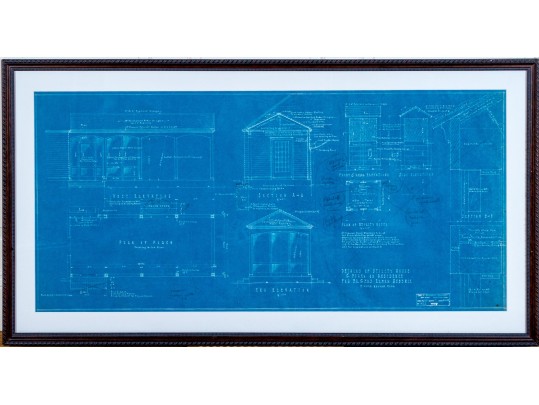 Carl E. Segerberg (American [CT], 1897-1975) Architectural Blueprint, 1953