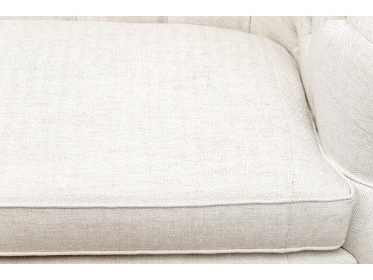 American Made Sherrill Tufted Upholstered Settee