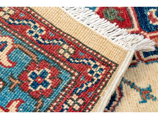 Hand Knotted Wool KAZAK Carpet -  4'-1