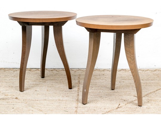 Pair Of Classic Wooden Side Tables