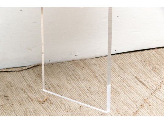 John Richard Console Table On Lucite Legs