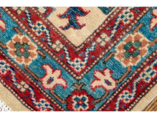 Hand Knotted Wool KAZAK Carpet -  4'-1
