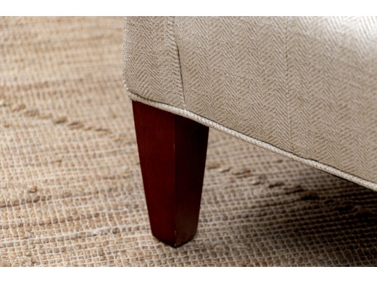 American Made Sherrill Tufted Upholstered Settee