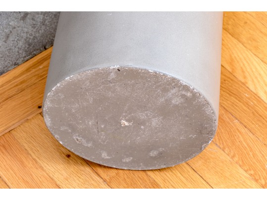 Painted Plastered Cement Grey Finished Umbrella Stand