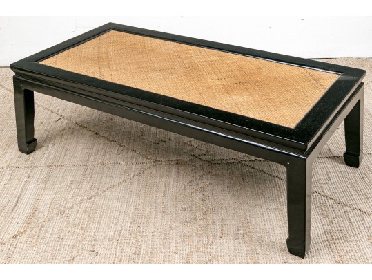 Black Lacquered Chinese Coffee Table