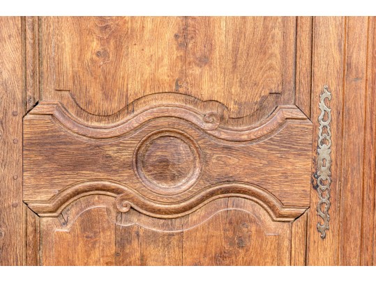 Antique Louis XV Style Oak Armoire
