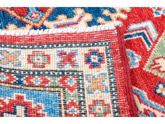 Hand Knotted Wool Pakistan Kazak Carpet, 5'-10