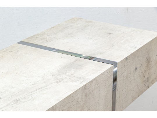 John Richard Console Table On Lucite Legs