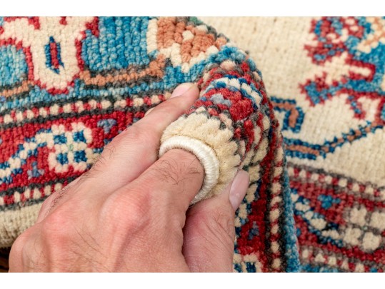 Hand Knotted Wool KAZAK Carpet -  4'-1
