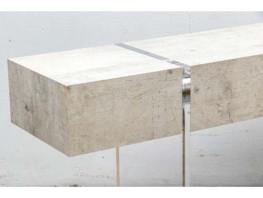 John Richard Console Table On Lucite Legs