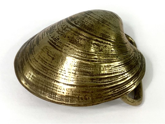 Two Artisan Nantucket Nautical Brass Belt Buckles