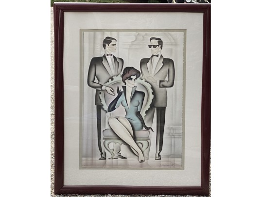 Erik Freyman (Russian-American, 1932-2018) Signed Ltd. Ed. Print, Woman And Gentleman