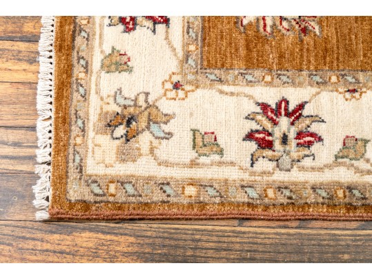 Hand Knotted Wool Peshawar Carpet - 5' 3