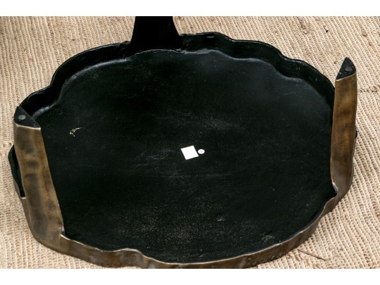 Chic Pair Of Serena And Lilly Cast Aluminum Tables