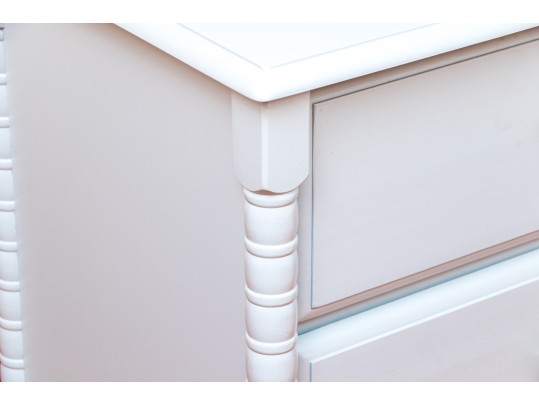 Gray Finished Spindle Six Drawer Dresser