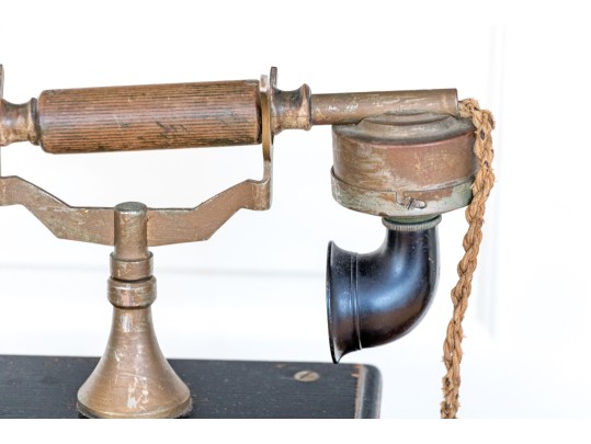 Antique Hand-Crank Telephone