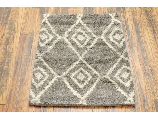 3’ X 2’ 1” Hand Knotted India Wool Carpet - NEW