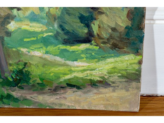 William A. Drake (American, 1891-1979) Oil On Canvas Panel, Forest Landscape, 1976