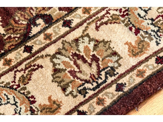 Hand Woven Wool Carpet - 6'1