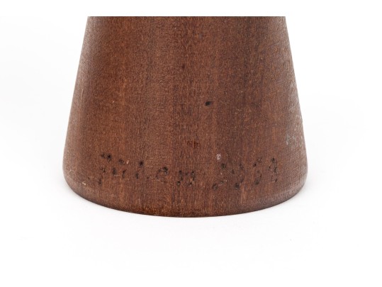 Three Mid Century Wooden Candlesticks