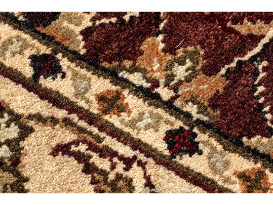 Hand Woven Wool Carpet - 6'1