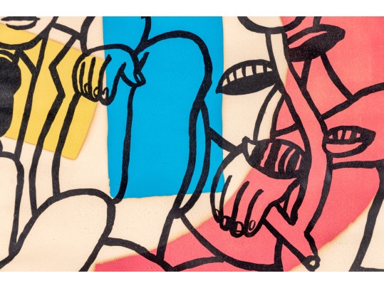 Mourlot Paris 1959 Lithograph, After Ferdinand Leger, Festival Lyon- Charbonnnieres Poster