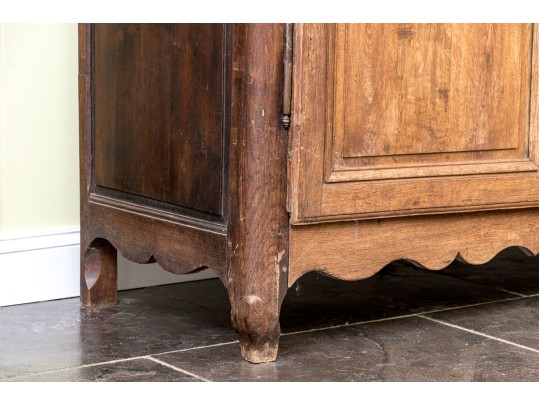 Antique Louis XV Style Oak Armoire