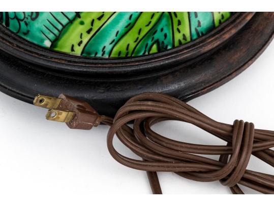 Chinese Oversized Famille Noire Baluster Form Table Lamp, 20th C.