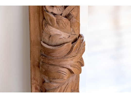 Lavishly Hand Carved Framed Beveled Edge Mirror