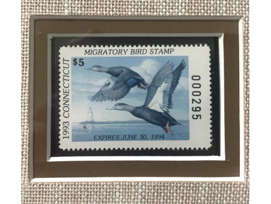 Rob Leslie Signed & Numbered 1993 1994 Connecticut Duck Stamp Framed Prints