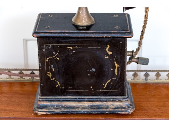 Antique Hand-Crank Telephone