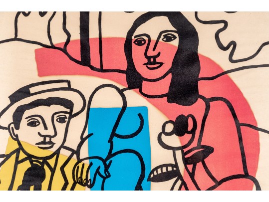 Mourlot Paris 1959 Lithograph, After Ferdinand Leger, Festival Lyon- Charbonnnieres Poster