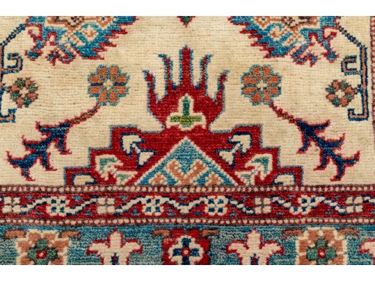 Hand Knotted Wool KAZAK Carpet -  4'-1