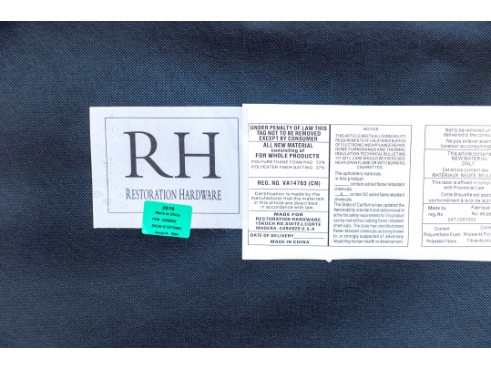 Pair Of Restoration Hardware Button Tufted Armchairs