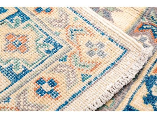 Hand Knotted Wool Kazak Carpet - 3' 3
