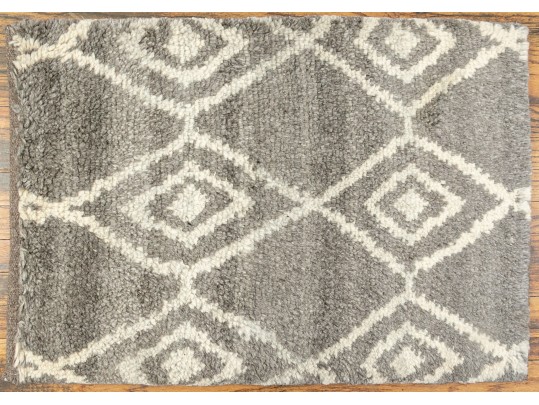 3’ X 2’ 1” Hand Knotted India Wool Carpet - NEW